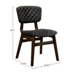 Dining Set In Gray Walnut Finish - 5-Piece Sets - Gray Walnut/Espresso -Gourmet Interiors 3209f007 b5ba 4534 9784 81f2f1278c7f