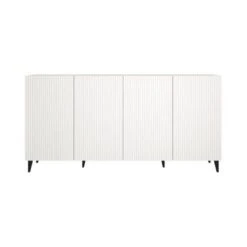 Pafos 4D 75" Sideboard - White 23 Pafos 4D 75" Sideboard - White -Gourmet Interiors 32a6e2fd 1418 412a bb47 269cac10fe0c