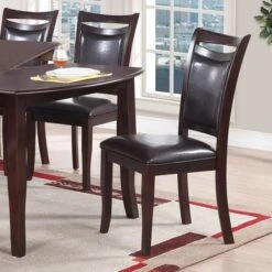Dark Espresso Upholstered Dining Chairs, Set Of 2 - Counter Height -Gourmet Interiors 32ea9e9c 361b 4e0f 82df 82967450cef3
