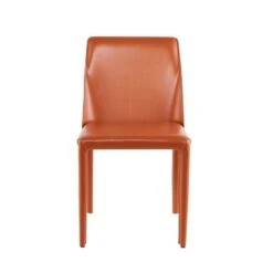 Porthos Home Fei Dining Chairs Set Of 2, Bridle Leather And Steel - Grey -Gourmet Interiors 3335e7f5 0d79 446c 9d6c 1bb6c6fe3a5c