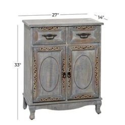 Gray Wood Intricately Carved Vintage Cabinet - Grey - Dresser 38 Gray Wood Intricately Carved Vintage Cabinet - Grey - Dresser -Gourmet Interiors 33dc4489 9760 44ed a10d 61fcb0a13d57