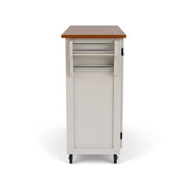 Copper Grove Pinehurst Island White Finish Cart - Kitchen Cart - Wood 13 Copper Grove Pinehurst Island White Finish Cart - Kitchen Cart - Wood - Image 11