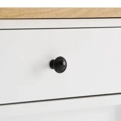 Laurel Kitchen Island/Cart - 18"x42"x32.63" - Portable - White - Wood -Gourmet Interiors 34250395 afe8 492a a203 6a99243b5787