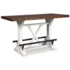 White/Brown Valebeck Rectangular Dining Room Counter Table -Gourmet Interiors 342d6afc 88e7 416b a3dc a03f279c3f66