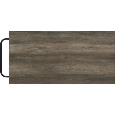 Kitchen Island In Rustic Oak Finish And Black - Rustic Oak And Black - Stationary - Wood 7 Kitchen Island In Rustic Oak Finish And Black - Rustic Oak And Black - Stationary - Wood - Image 5