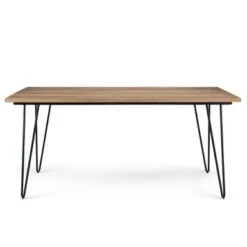 WYNDENHALL Moreno Industrial Mango Wood Dining Table - 42 Inches Wide -Gourmet Interiors 3450e08e 80d7 4ee9 8f23 9fa73ff11cbe