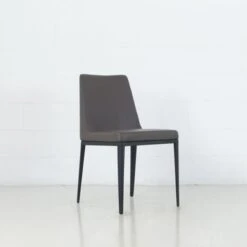 Avenue Modern Faux Leather Upholstered Dining Chair - Black -Gourmet Interiors 34ec2fbd 04e1 4b91 a409 b66a28ce1ece