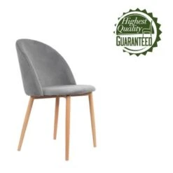 Porthos Home Jailyn Armless Metal And Velvet Dining Room Chair - Blue -Gourmet Interiors 3536f198 78e6 415d 8584 d7c227481c9a