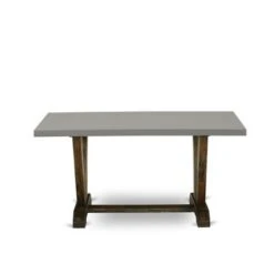 East West Furniture Dining Room Table Set - Dining Chairs And 1 Modern Dining Table (Pieces Option) - V796MZ748-5 -Gourmet Interiors 35c26660 725c 4eed ad43 85868d9a8893