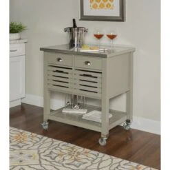 Rembert Kitchen Cart Grey -Gourmet Interiors 363800b2 b868 4dd7 8e66 941211d4da1d