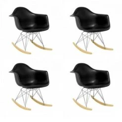 Porch & Den Old Weir Mid-Century Bucket Eiffel Style Rocking Dining Chair (Set Of 4) - Taupe 12 Porch & Den Old Weir Mid-Century Bucket Eiffel Style Rocking Dining Chair (Set Of 4) - Taupe -Gourmet Interiors 3693f9c4 14ef 41e6 945b e3097a34143c