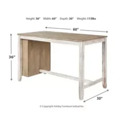 Skempton Rectangular Counter Table W/Storage -Gourmet Interiors 36942d73 dc02 4fb2 a8b9 7e22741c8f5a