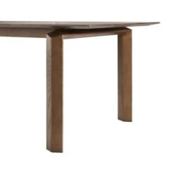 Treviso Mid-Century Extension Dining Table In Walnut Finish And Top - Walnut -Gourmet Interiors 379b344b 4d50 4447 b9a1 136c5dcc847a