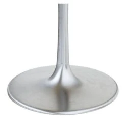 Declaration Dining Table 48" White & Silver - 59.1 -Gourmet Interiors 37b7eaab ab9b 445c 89d1 6c6cd3b7897b