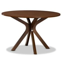 Baxton Studio Jessie Modern And Contemporary 7-Piece Dining Set - Walnut -Gourmet Interiors 37bc1e69 7d1b 484c 8e50 e319bf79af59