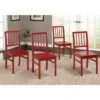 Simple Living Camden Dining Chair (Set Of 4) - Red -Gourmet Interiors 38737fdb 67db 46e6 8004 1b80fb053367