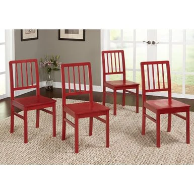 Simple Living Camden Dining Chair (Set Of 4) - Red 3 Simple Living Camden Dining Chair (Set Of 4) - Red