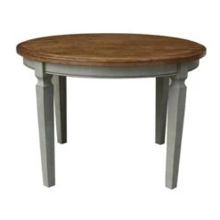 44 X 44 In. Round Top Dining Table - N/A - Hickory/Shell -Gourmet Interiors 396b3566 ee97 49b1 931b 4d638742a3c8