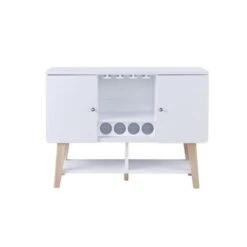 Carson Carrington Ingrirud Modern 4-bottle Buffet Server - Walnut Oak -Gourmet Interiors 399413ce d709 46db a34c b9349210d2fd