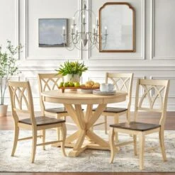 Lifestorey Montauk Solid Wood Dining Chair - Antique White/Oak - Set Of 2 20 Lifestorey Montauk Solid Wood Dining Chair - Antique White/Oak - Set Of 2 -Gourmet Interiors 3a8f6d65 3d59 41c5 8b20 fe452917c778