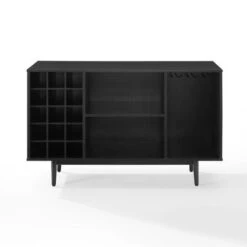 Liam Wine Storage Sideboard - 18'x47.75"x30.25" - Black -Gourmet Interiors 3adb4c80 4385 4d8f b8a2 4bae72cf77c0