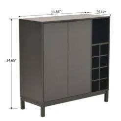 Sideboards And Buffets With Storage Coffee Bar Cabinet - Black -Gourmet Interiors 3b620c13 0a81 498d a363 34426425a3a6