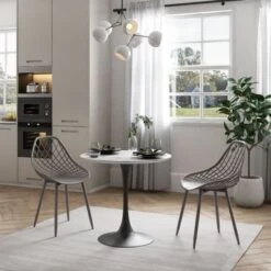 Carson Carrington Tackbyn Mid-Century Curved Dining Chair (Set Of 2) - Black 28 Carson Carrington Tackbyn Mid-Century Curved Dining Chair (Set Of 2) - Black -Gourmet Interiors 3c1529e7 21fc 4c18 a126 489a297e6098