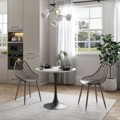 Carson Carrington Tackbyn Mid-Century Curved Dining Chair (Set Of 2) - Black 9 Carson Carrington Tackbyn Mid-Century Curved Dining Chair (Set Of 2) - Black - Image 7