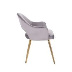 Porthos Home Fifer Velvet Dining Chair - Grey -Gourmet Interiors 3ce0948e a36f 443f 8316 5c2628036ec1