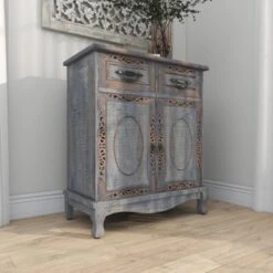 Gray Wood Intricately Carved Vintage Cabinet - Grey - Dresser 30 Gray Wood Intricately Carved Vintage Cabinet - Grey - Dresser -Gourmet Interiors 3ce7d2dc 930a 4e31 93a7 1f1dd35f38cd