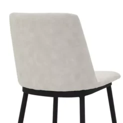 Messina 26" Cream Faux Leather And Metal Counter Height Bar Stool -Gourmet Interiors 3d6dc311 d140 4afa a03c 3a62e83ad624