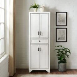 Tara Pantry - 23.75"W X 15"D X 67.75"H - White -Gourmet Interiors 3dde2642 1007 49c7 8a04 fdd9d49d59e5