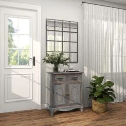 Gray Wood Intricately Carved Vintage Cabinet - Grey - Dresser 24 Gray Wood Intricately Carved Vintage Cabinet - Grey - Dresser -Gourmet Interiors 3ecebba8 ca28 4f3f 97c6 a741506379cc