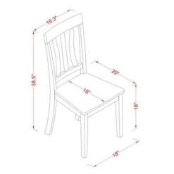 Sudbury Dining Set - A Round Kitchen Table And Dinette Chairs - Black And Cherry Finish (Pieces & Seat Type Options) - SUAN5-BCH-LC -Gourmet Interiors 3f4c5f5d 2978 407d a857 6f2e24337918