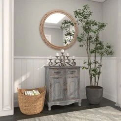 Gray Wood Intricately Carved Vintage Cabinet - Grey - Dresser 27 Gray Wood Intricately Carved Vintage Cabinet - Grey - Dresser -Gourmet Interiors 3f7541f0 f2d9 46f0 b989 396b38ce90d6