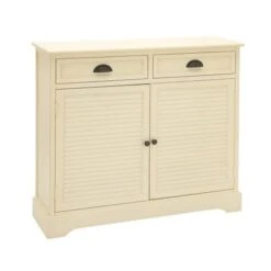 MDF Farmhouse Cabinet 35 X 40 X 12 - Cream -Gourmet Interiors 3f956645 6154 4d58 b11b 1520033d484e