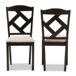Copper Grove Monongahela Contemporary Fabric Dining Chair Set - Brown -Gourmet Interiors 3fae9efa 8054 4a56 bb38 48f83d715c6a