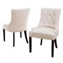 Cheney Contemporary Tufted Dining Chairs (Set Of 2) By Christopher Knight Home - 21.50" L X 25.00" W X 36.00" H - Deep Red/Dark Brown 39 Cheney Contemporary Tufted Dining Chairs (Set Of 2) By Christopher Knight Home - 21.50" L X 25.00" W X 36.00" H - Deep Red/Dark Brown -Gourmet Interiors 3ff8adae 8d40 4cfc a771 86135e44c075