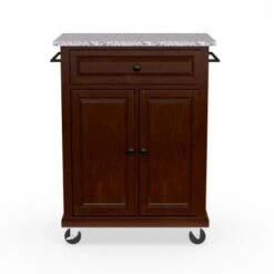 Compact Vintage Mahogany Finish Solid Granite Top Kitchen Cart And Island - N/A - Kitchen Cart - Wood - Brown 10 Compact Vintage Mahogany Finish Solid Granite Top Kitchen Cart And Island - N/A - Kitchen Cart - Wood - Brown -Gourmet Interiors 40781b70 f1f8 442d 9389 8b14740a4a7b