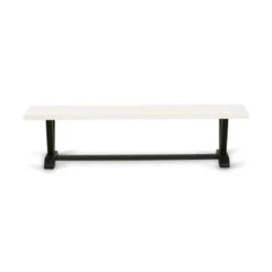 East West Furniture Dining Room Table Set - A Linen White Top Table With Trestle Base And Fabric Parson Chairs (Pieces Option) - V627MZ606-5 -Gourmet Interiors 40b2f236 5fb2 4471 b62b 1d170001857d