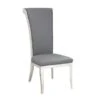 Somette Juliet Tall Rolled Back Side Chair, Set Of 2 - Grey -Gourmet Interiors 4147605b 6ca0 4a90 a6a5 4ac48b57bb17