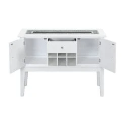 ACME Elizaveta Storage Server In Gray And White High Gloss - Gray, Faux Crystal Diamonds And White High Gloss -Gourmet Interiors 421bc1d6 bf2c 4556 8522 e38052713b1e