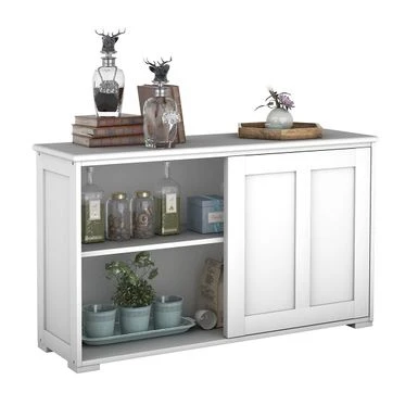 Copper Grove Okhangaron Wooden Storage Cabinet With Sliding Doors - Brown 11 Copper Grove Okhangaron Wooden Storage Cabinet With Sliding Doors - Brown - Image 9