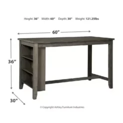 Gray Caitbrook Rectangular Dining Room Counter Table 7 Gray Caitbrook Rectangular Dining Room Counter Table -Gourmet Interiors 429af69e 8801 43bc 8a7f 2be6188b0f56