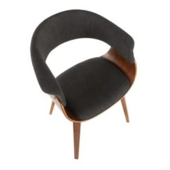 Carson Carrington Sauda Mid-century Modern Chair - N/A - Charcoal Fabric/Walnut -Gourmet Interiors 43180853 2e85 4ce3 8525 72c62d91de9b
