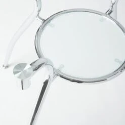 Simple Living Tempered Glass Chrome Round Dining Table - Mable Dining Table -Gourmet Interiors 435bfed0 1736 4ec4 a89e 1640d4852049