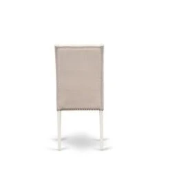 Dining Room Table Set - Rectangular Dining Table & Kitchen Chairs - Linen White Finish (No. Of Chairs & Bench Options) - V076FL201-7 -Gourmet Interiors 440dd937 fa66 4574 b6f1 771d92f0ef2b