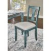 Harcrest Side Chair Teal Set Of 2 -Gourmet Interiors 444af824 bc25 4c37 ad0a 3d8f4cb87261