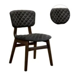 Dining Set In Gray Walnut Finish - 5-Piece Sets - Gray Walnut/Espresso -Gourmet Interiors 44521fcd 4d5e 40fa b3ae d7dd4a147f78