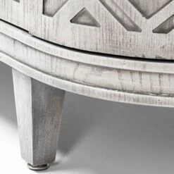 Moseley Light Gray Fir Veneer W/ 4 Doors Accent Cabinet - Off-White -Gourmet Interiors 44a5b471 0911 44dc 88ed 015202006e2b